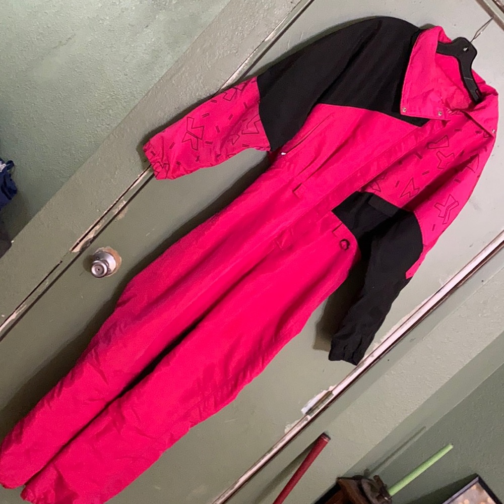 Vintage retro snow suit